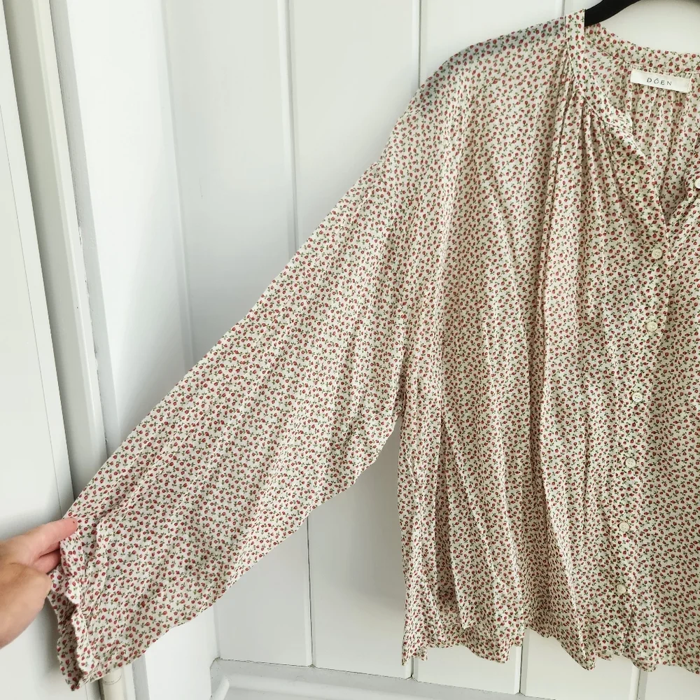 Doen Jane Blouse Berry Bisou Floral S - Picture 6 of 8